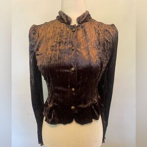 Purple Velvet Jacket. Size S